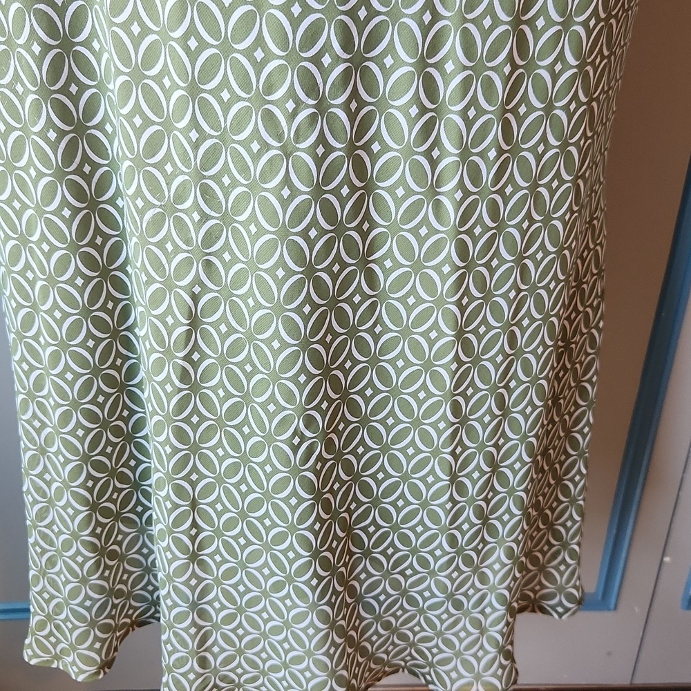 Connected Apparel Green Geometric Print Dress - Picture 5 of 13